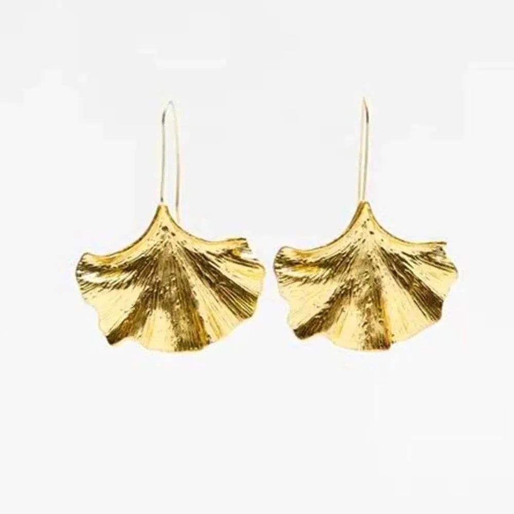 Ginkgo leaf earrings N1230